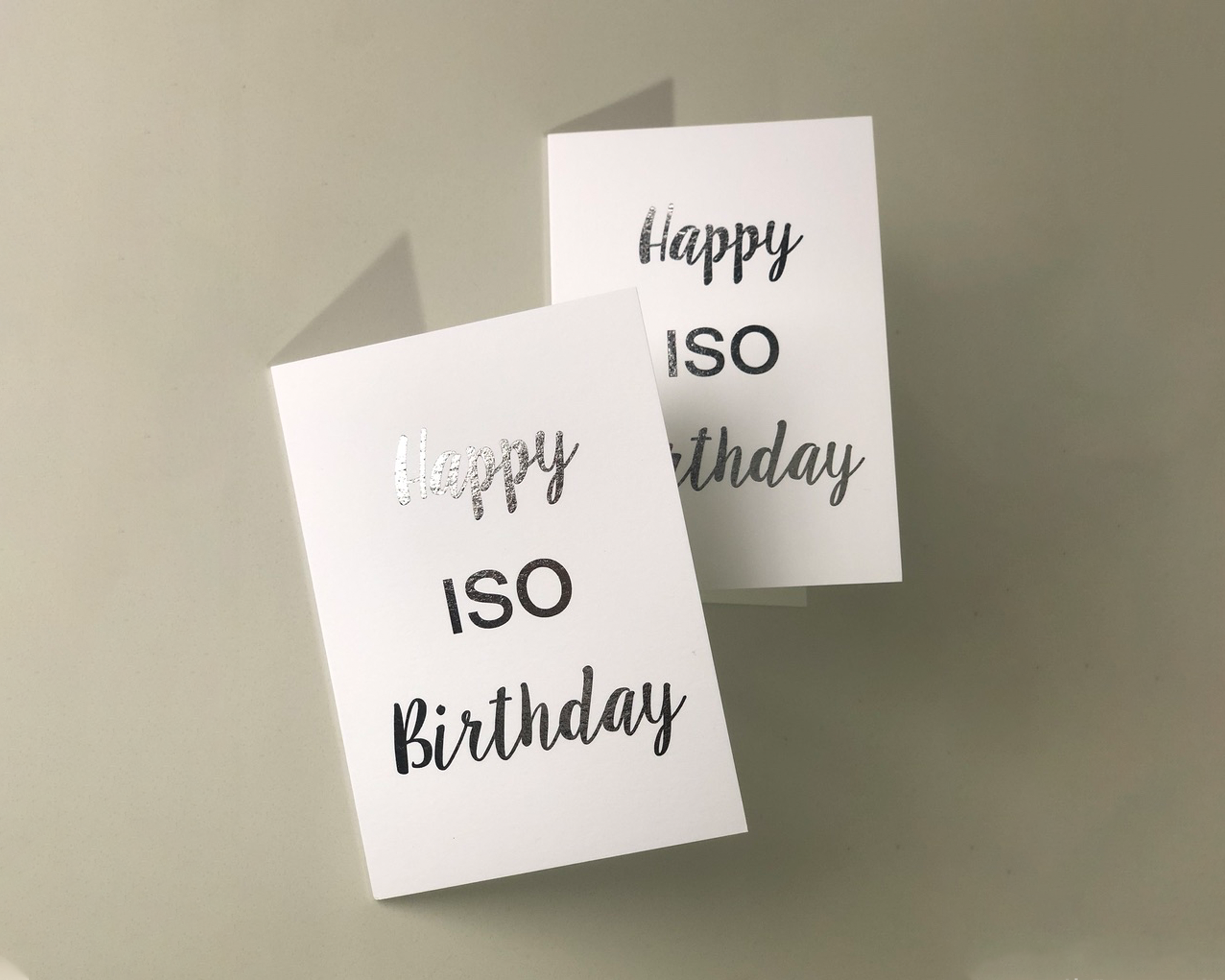 Happy ISO Birthday Card
